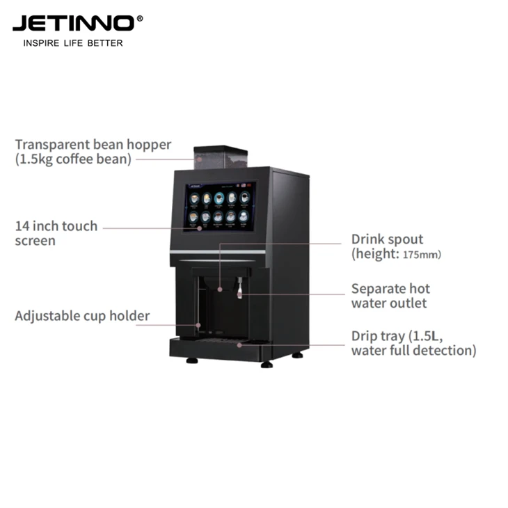 Hot Bean Coffee Instant Drinks Vending Machine Table Top factory